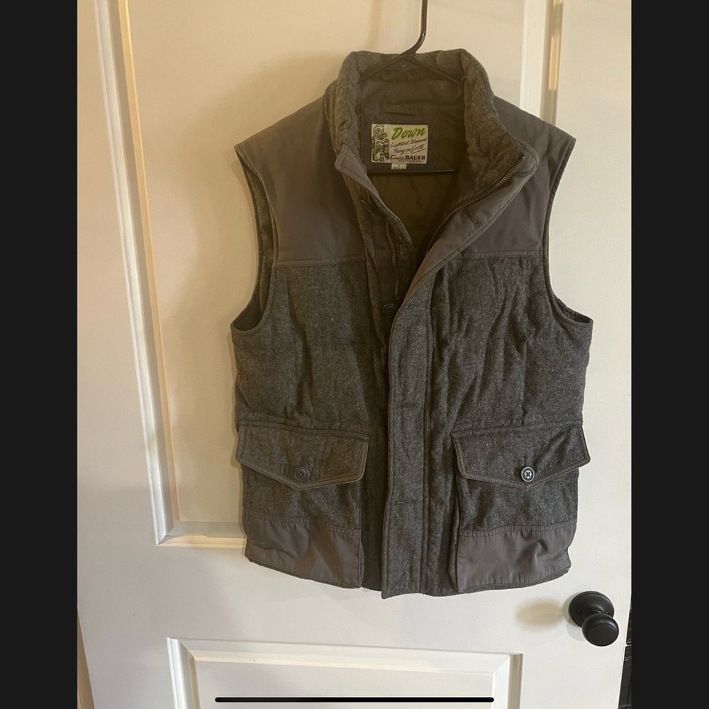 Eddie Bauer Gray Down Vest